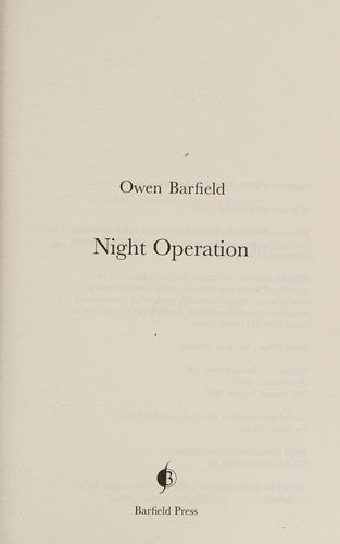 Night Operation